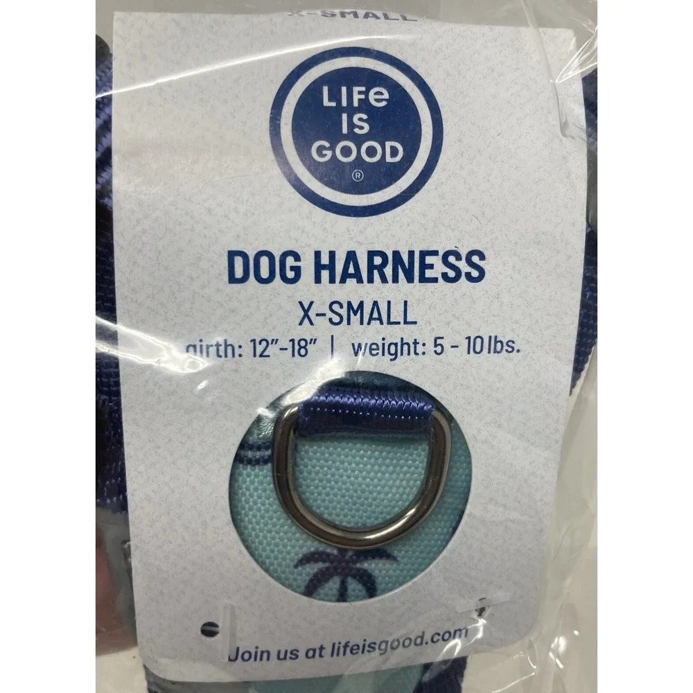 Life is Good Beach Dog Harness X-Small 5-10 lbs NWT 🌴‎